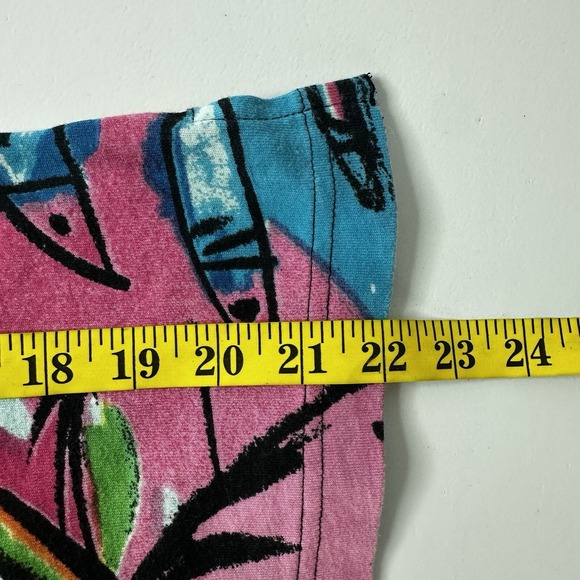 Parsley Sage Shirt Top Womens Small Multicolor Floral Art Tropical Watercolor - Picture 10 of 11